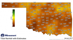 2017-02-02.Ag Blog.Jan 2017 Rainfall Total