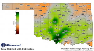 2017-02-28.Rain.Feb Total with estimates departure