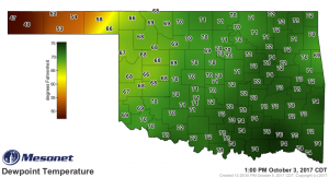 2017-10-03.1800.Dewpoint Temp map